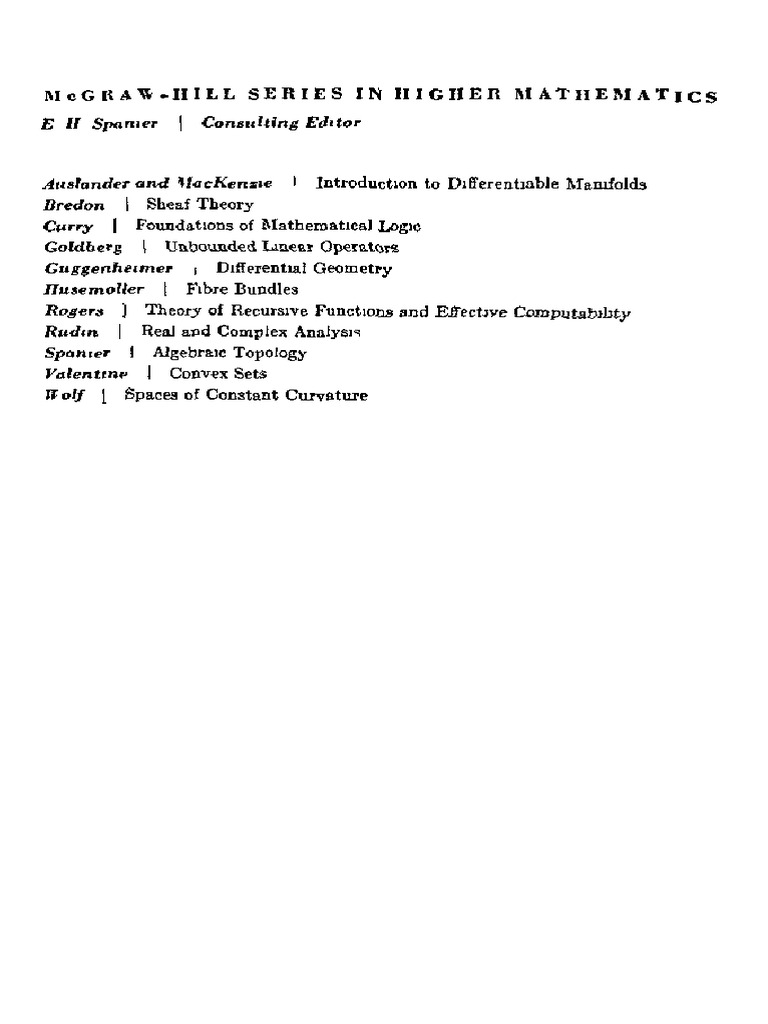 AlgebraicTopology (EdwinH Spanier) 2 | PDF