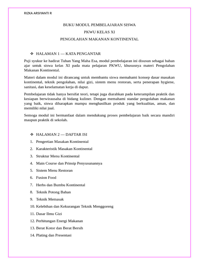 ? Buku Modul Pembelajaran Siswa | PDF