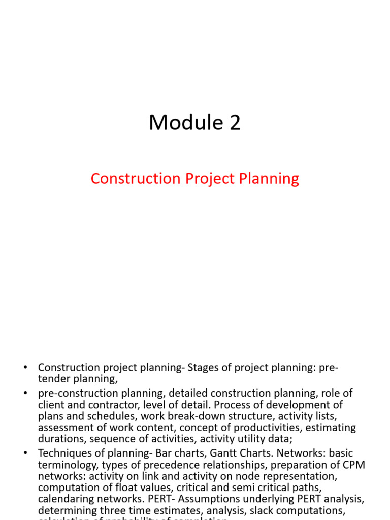 Module 2 CE & MGT | PDF | Project Management