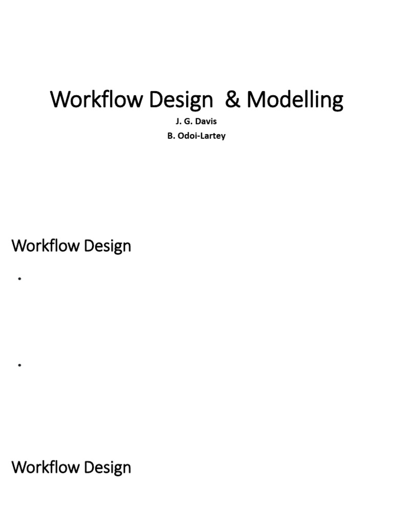 Module 3 Workflow Design and Modelling | PDF | Workflow | Business Process