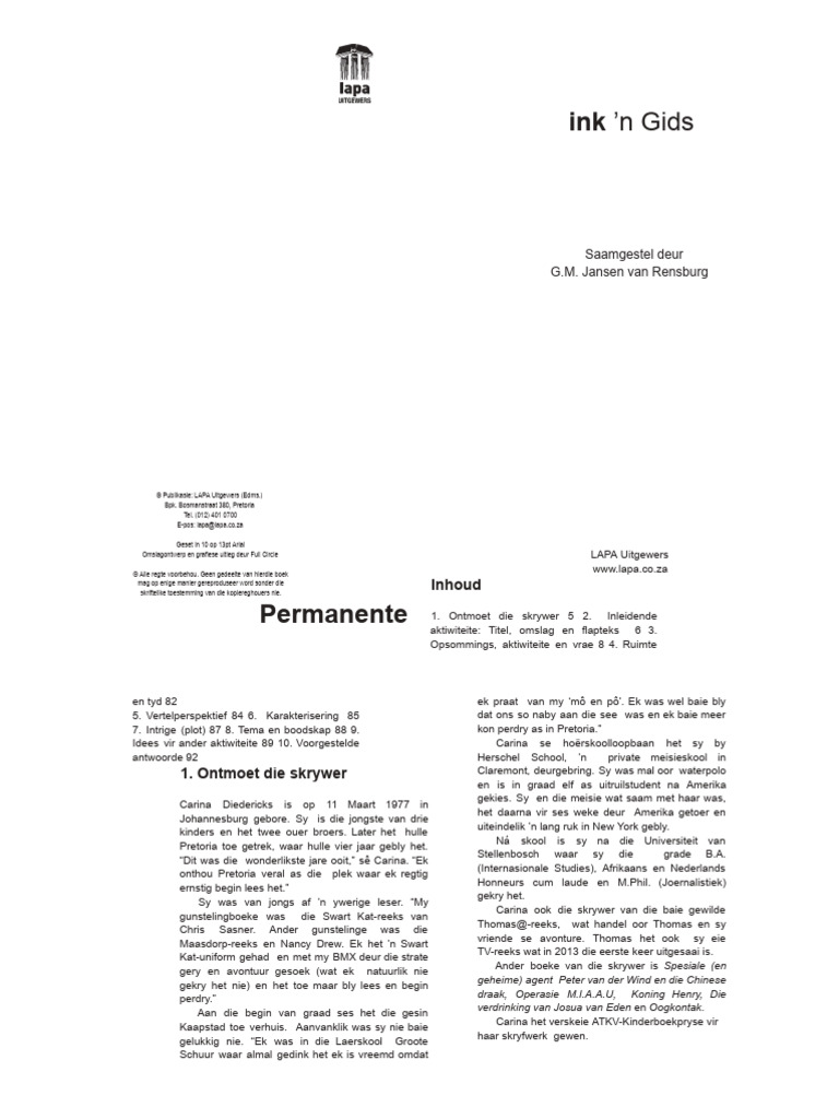 1.1.9 Permanente Ink Studiegids Min | PDF