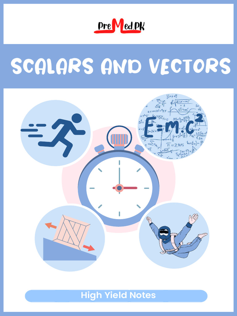 Scalars and Vectors - PreMed | PDF | Euclidean Vector | Torque