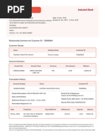 IndusInd Bank Customer Request Form | PDF