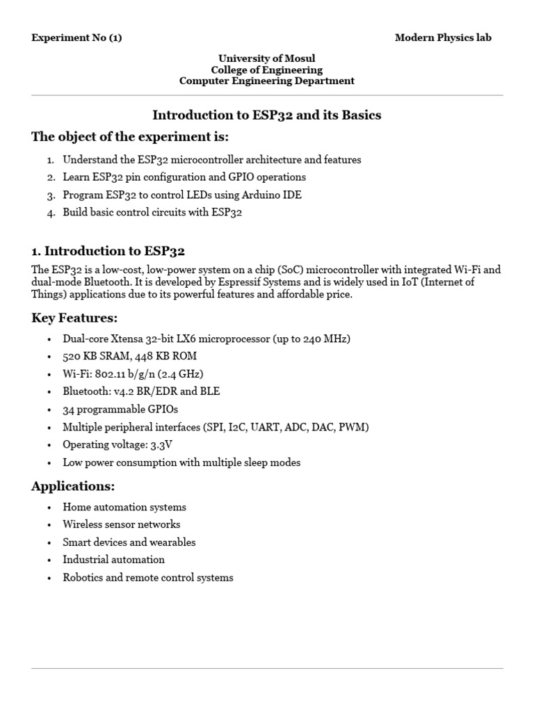Physics II Experiment 1 and 2 | PDF | Bluetooth | Boolean Data Type