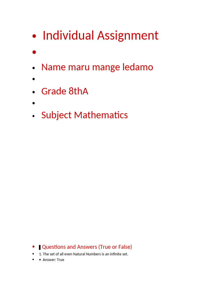Assignment | PDF