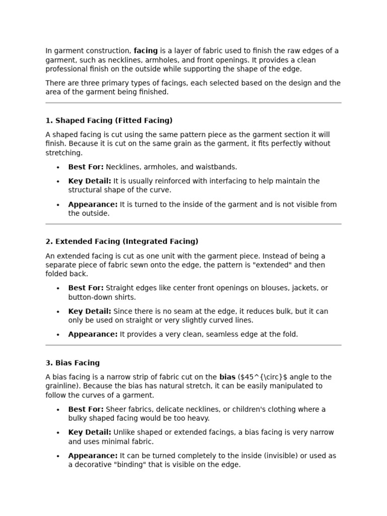 Facing | PDF