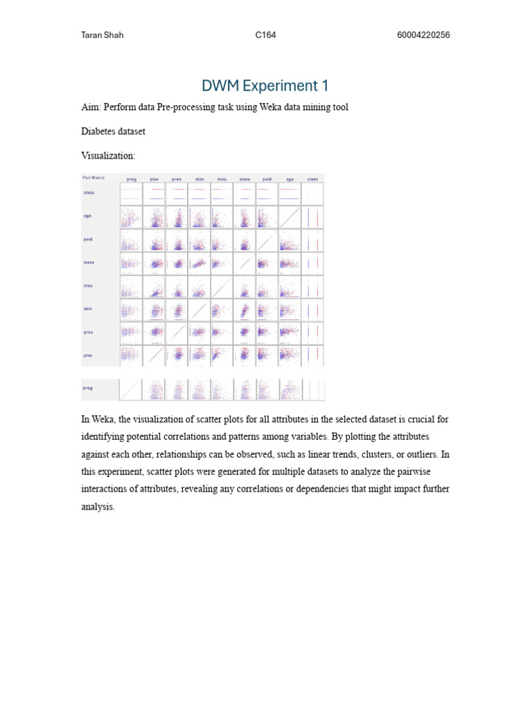 DWM Exp1 | PDF | Cluster Analysis | Statistical Classification