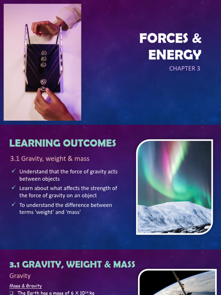 Chapter 3.1 - 3.4 Forces and Energy | PDF | Tide | Planets