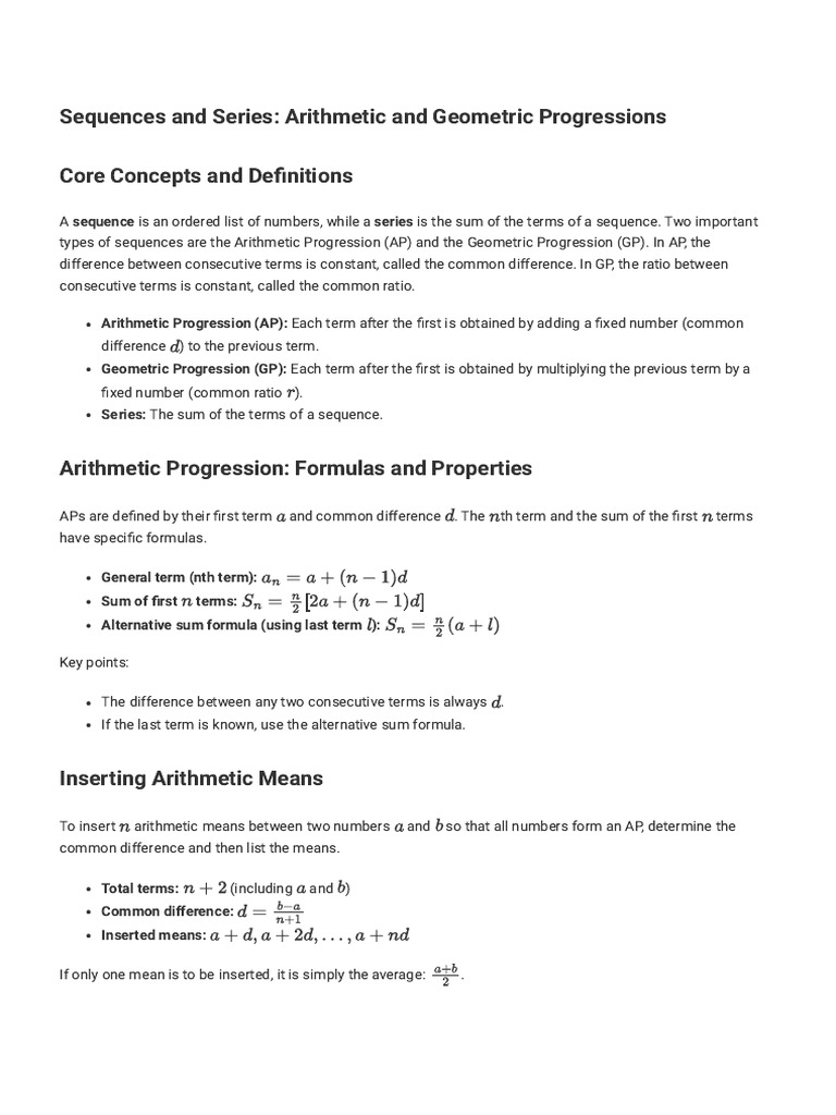 Sequence and Series Full Chapter in ONE SHOT Chapter 8 Class 11 Maths ...