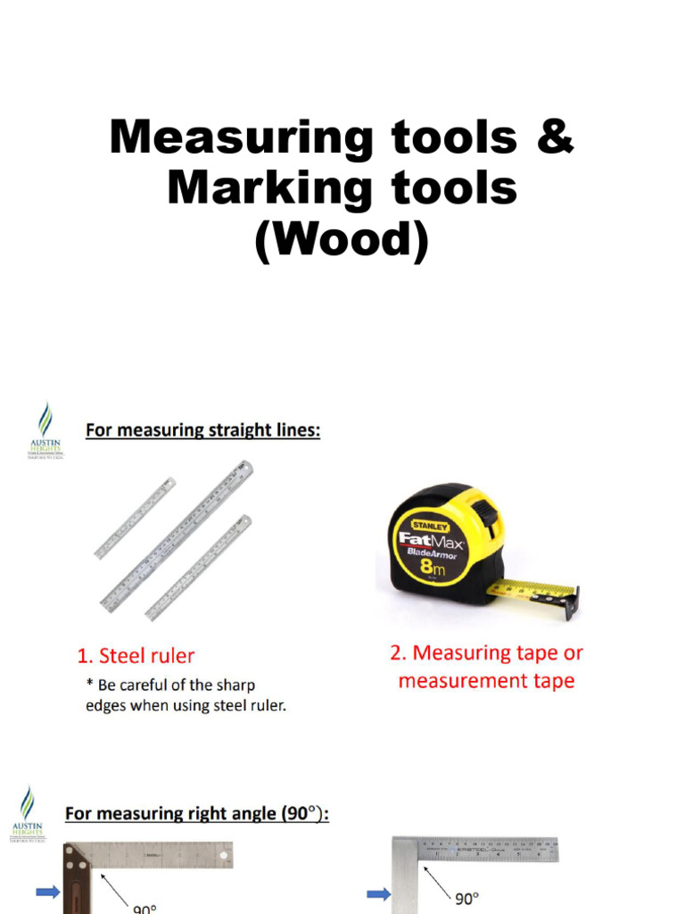Measuring and Marking Tools (Wood) 2026 | PDF