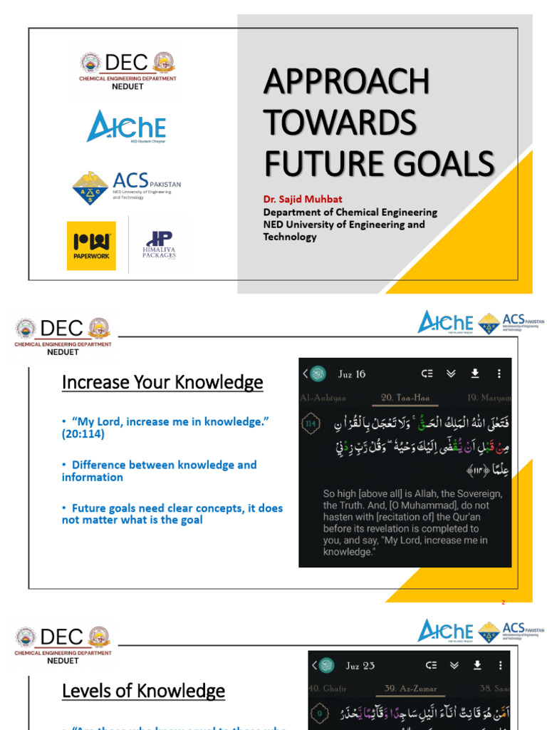 Approach Towards Future Goals | PDF | Knowledge | Behavior Modification