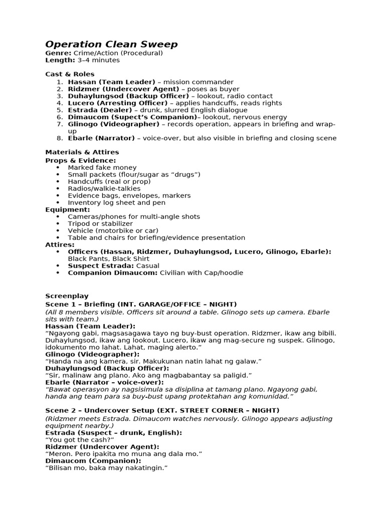 Film Script | PDF