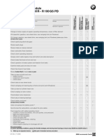 BMW Motorcycle Maintenance Schedule