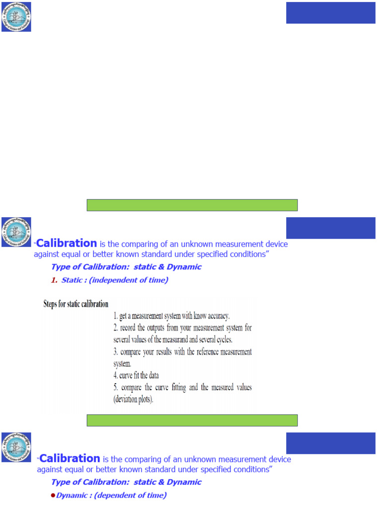 Lecture 3 Static Characteristics | PDF | Accuracy And Precision ...