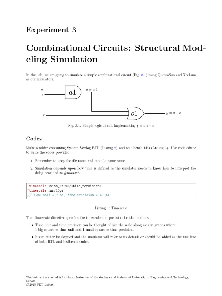 (3 Combinational Circuit Simulation | PDF | Computing | Computer ...