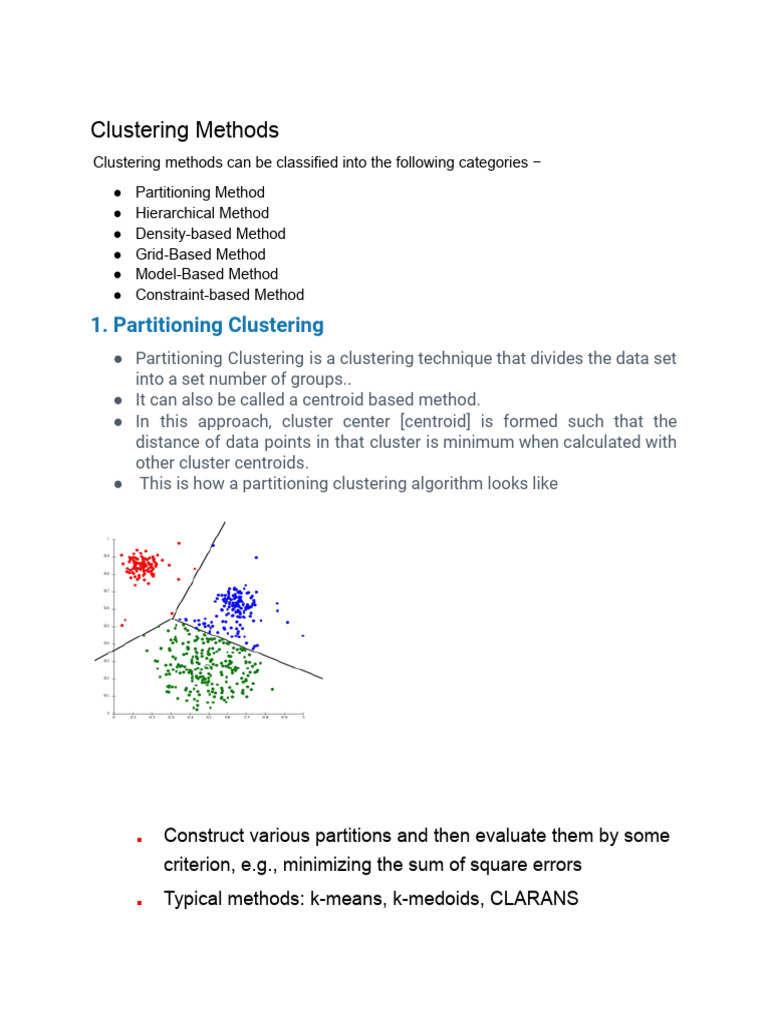 Clustering Methods | PDF | Cluster Analysis | Data Mining