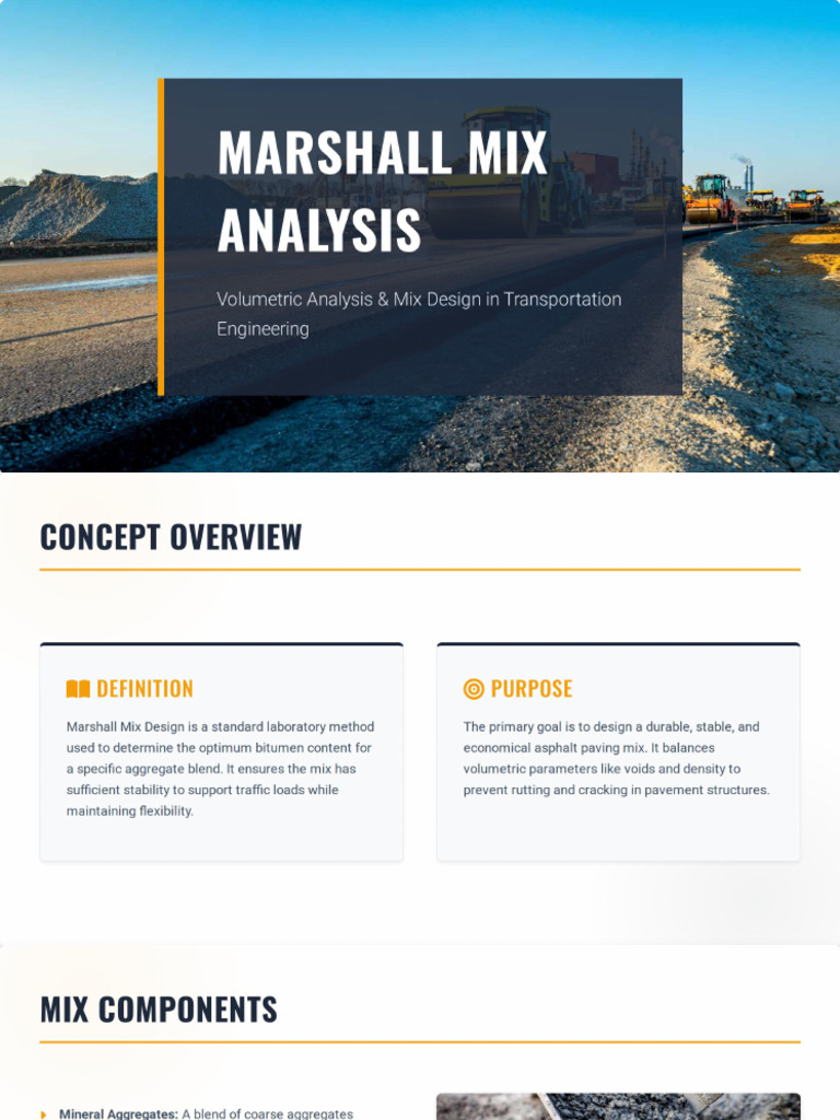 Marshall Mix Volumetric Analysis | PDF