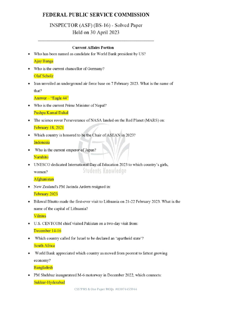 Federal Tests | PDF