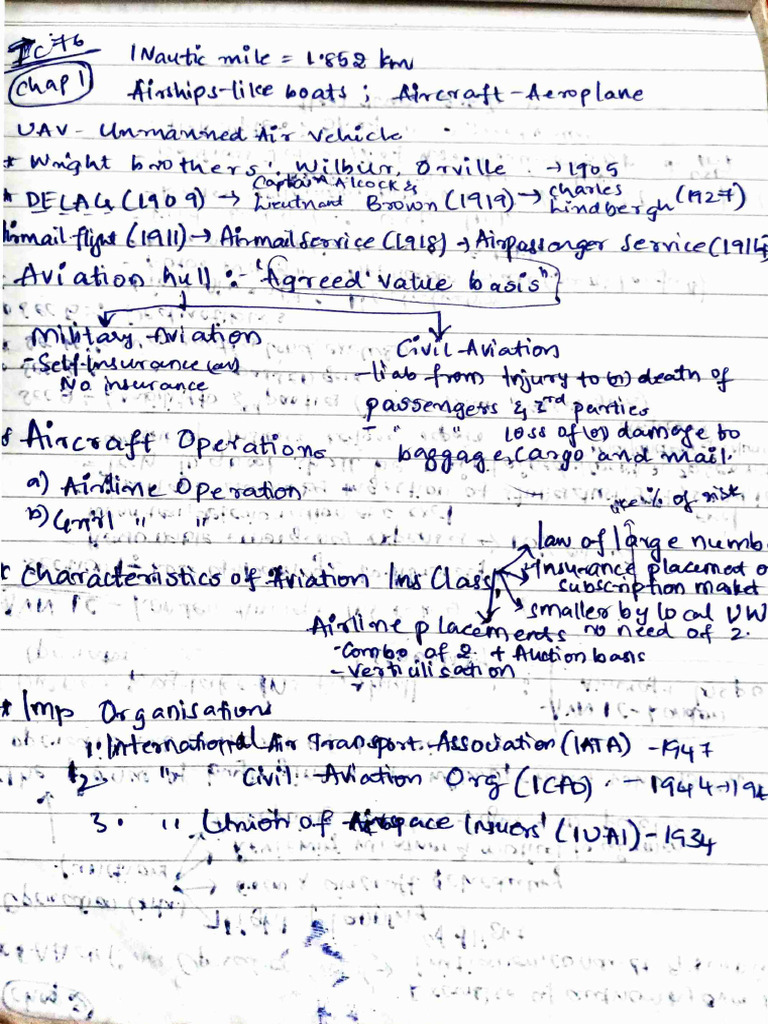 Aviation Notes 1 | PDF