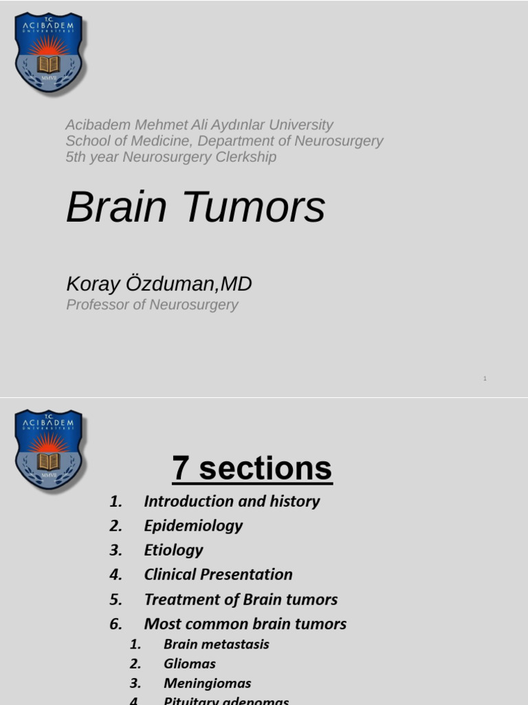 5-Brain Tumors and Current Treatment | PDF | Glioma | Brain Tumor