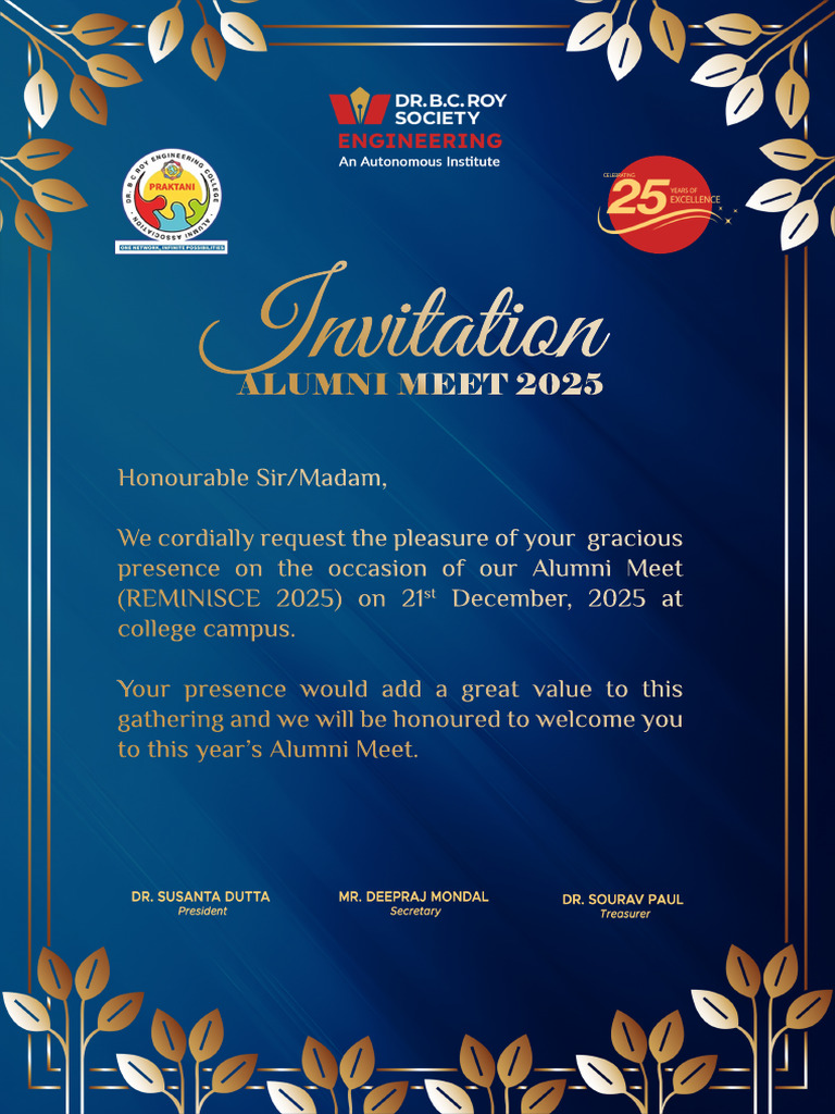 Alumni Invitation 2025 | PDF