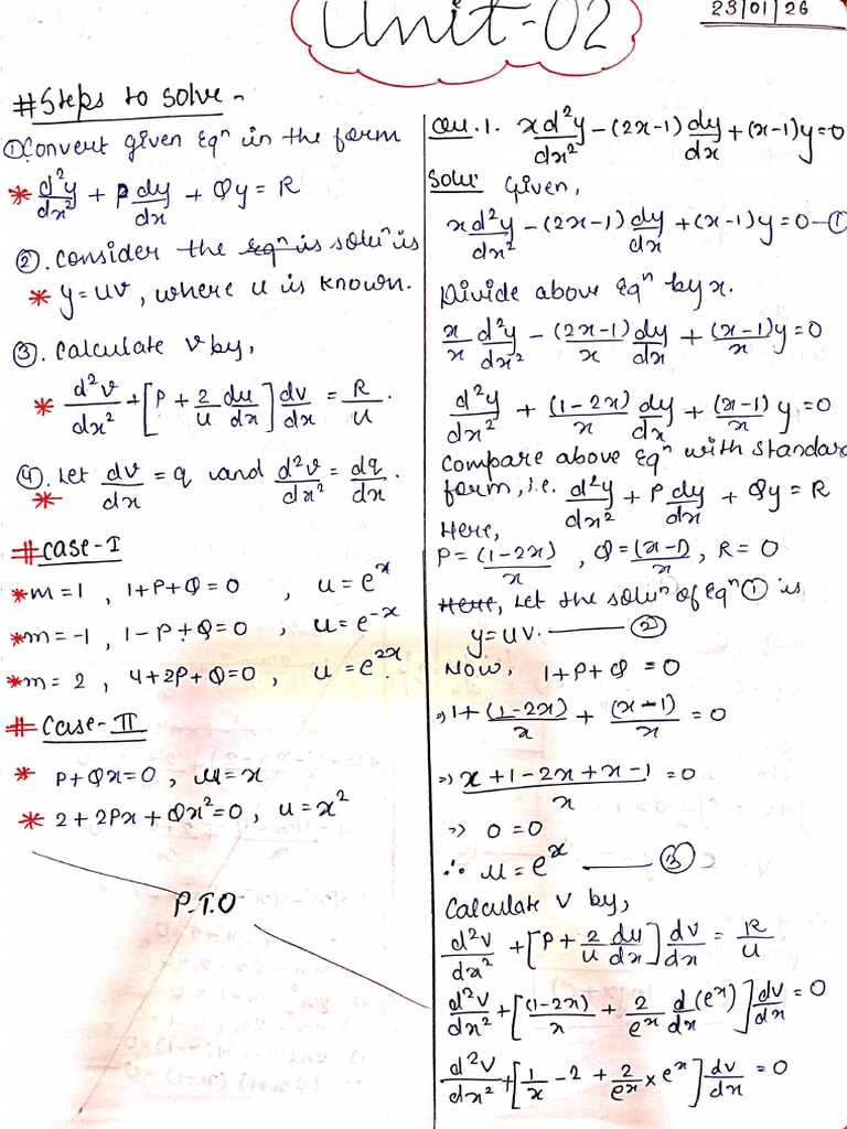 Maths Unit 2 | PDF