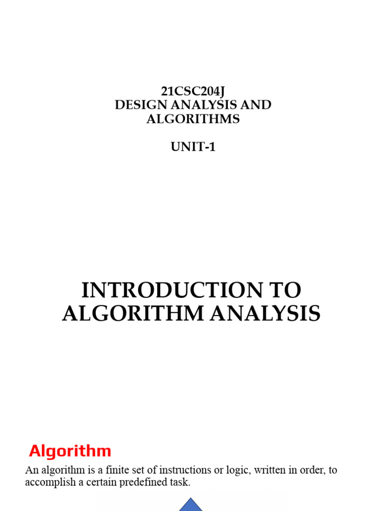 Unit 1 - Time Complexity - Recurrence Relation | PDF | Algorithms ...