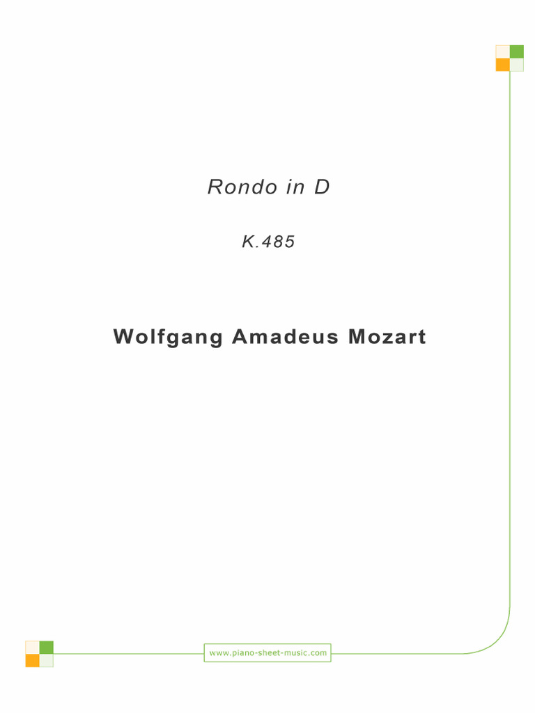 Rondo k485 | PDF