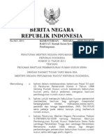 Peraturan Menteri Perumahan Rakyat Nomor 21 Tahun 2011 Tentang Pedoman Bantuan Pembangunan Rumah Susun Sederhana Sewa (Rusunawa)