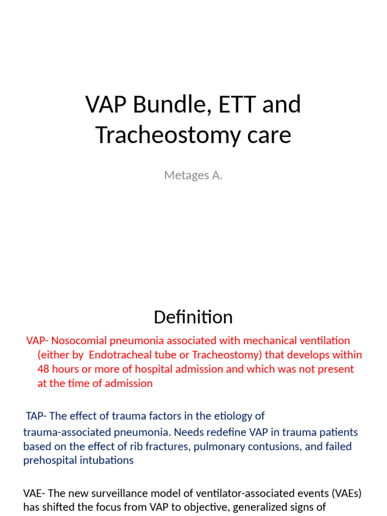 Vap | PDF | Pneumonia | Medical Specialties