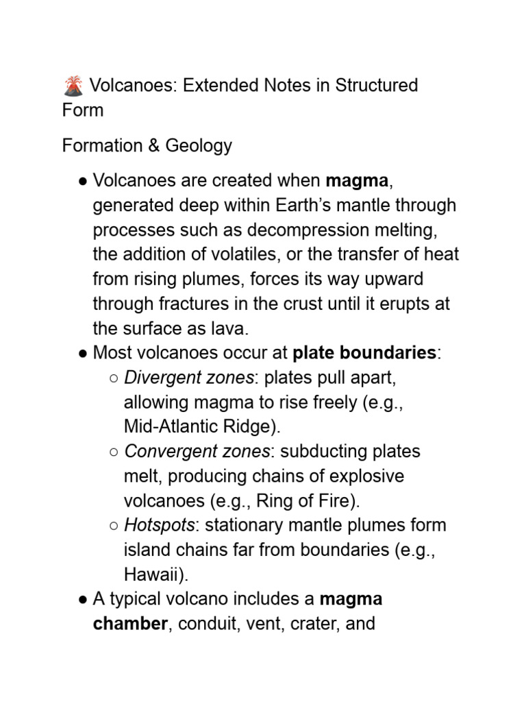 Volcanos | PDF | Volcano | Magma