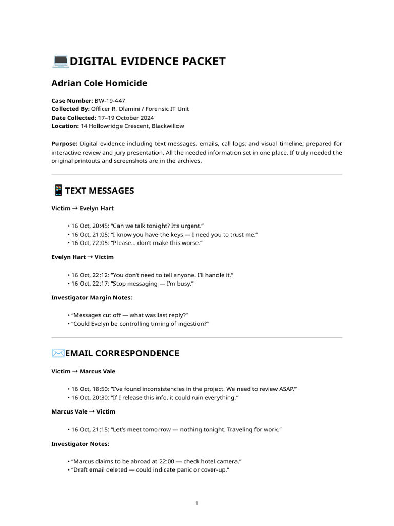 Digital Evidence Packet | PDF