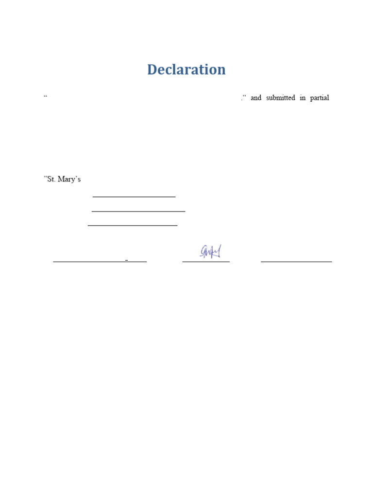 Declaration Format For All My Advisee 7.01.2014E | PDF