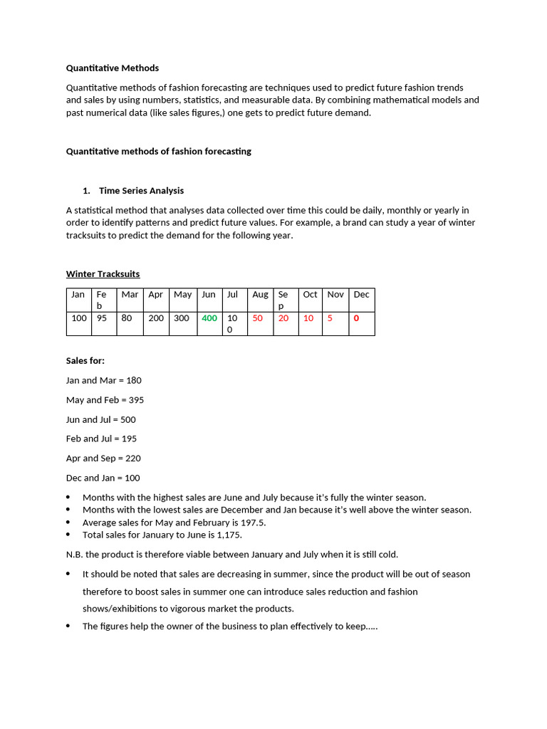 Quantitative Methods Marlon | PDF