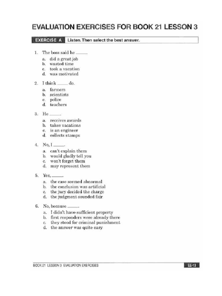 Homewook Lesson 3 | PDF