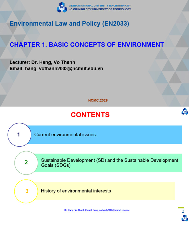 Chapter 1 - Basic Concepts of Environment, Environmental Management_Dr ...