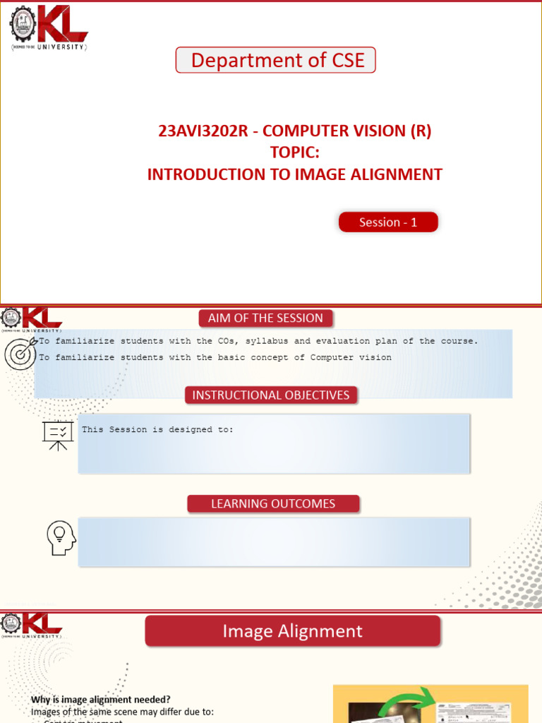 CO-2-2. Image Alignment of Global and Pairwise Cases | PDF | Computer ...