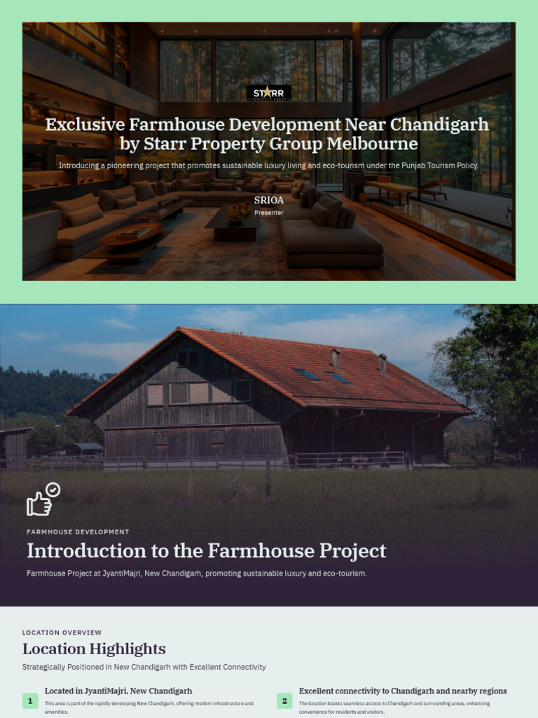 Starr Group Farm Land Project | PDF | Tourism