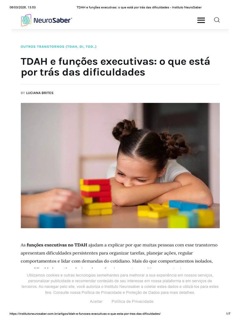 8 TDAH e Funções Executivas - o Que Está Por Trás Das Dificuldades ...