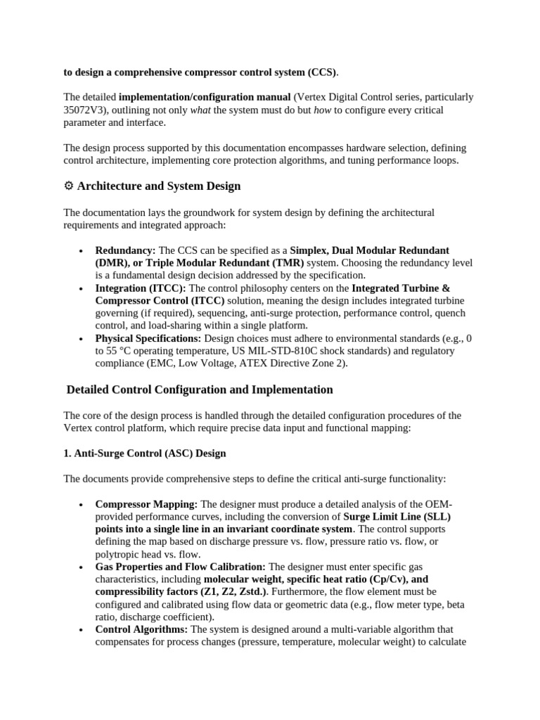 To Design A Comprehensive Compressor Control System | PDF | Mechanical ...