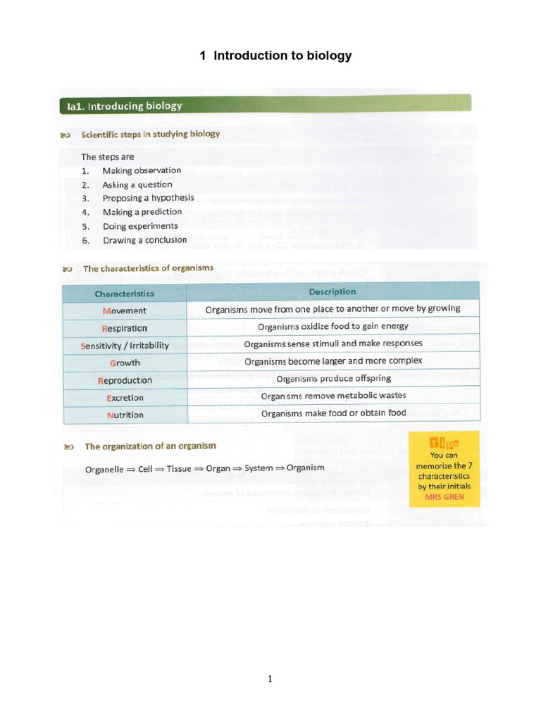 Bio 5star 1a | PDF