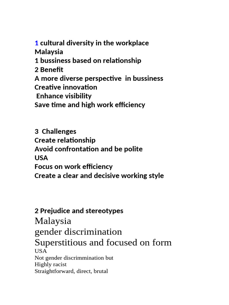1 Cultural Diversity in The Workplace | PDF