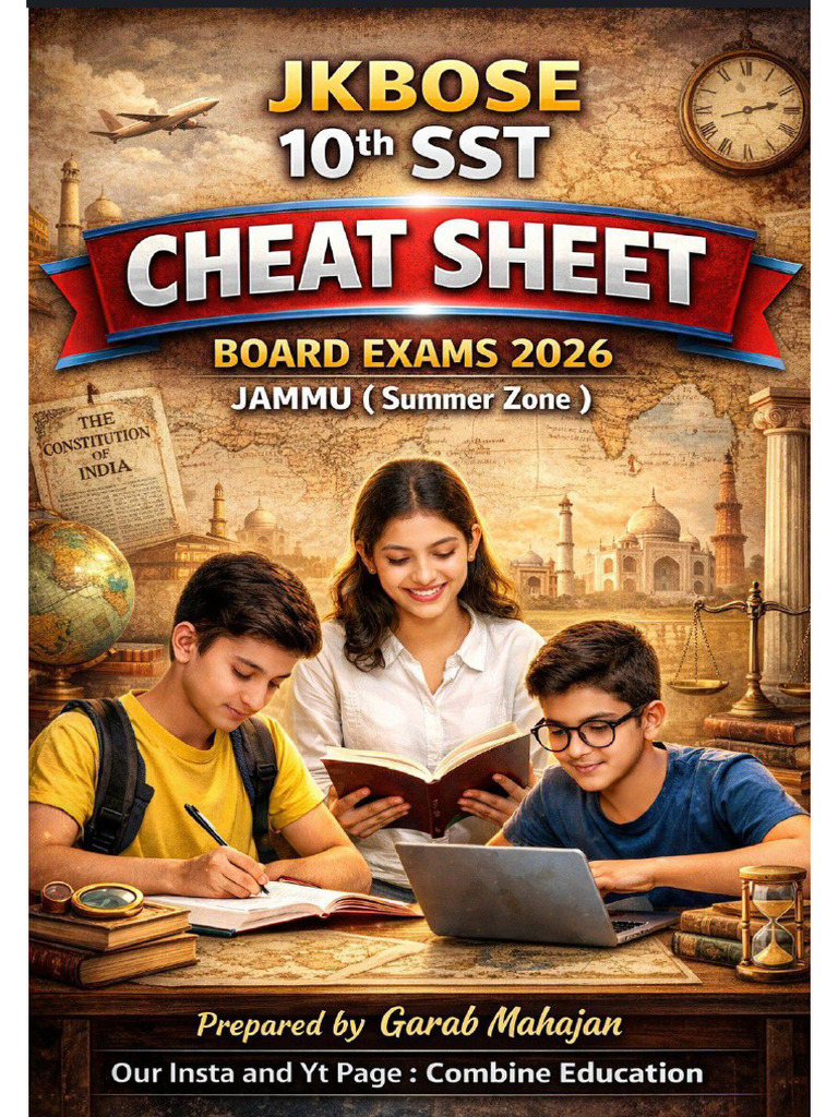 10th SST Cheat Sheet | PDF