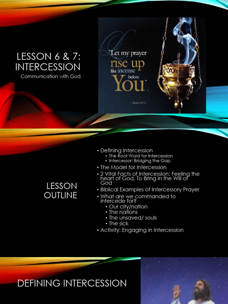 4 Intercession Lesson 6-7-2026.Pptx | PDF | Intercession | Prayer
