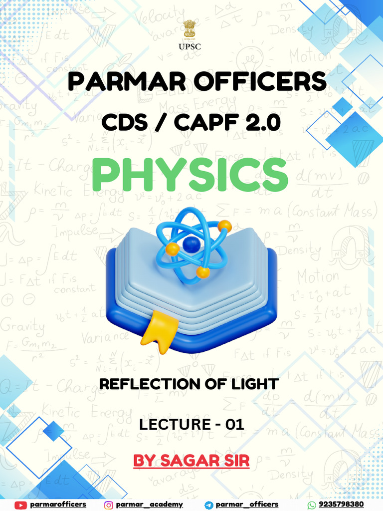 Physics Reflection of Light (Pdf1) | PDF
