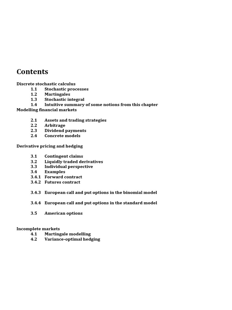 Maths Finance | PDF | Random Variable | Stochastic Process