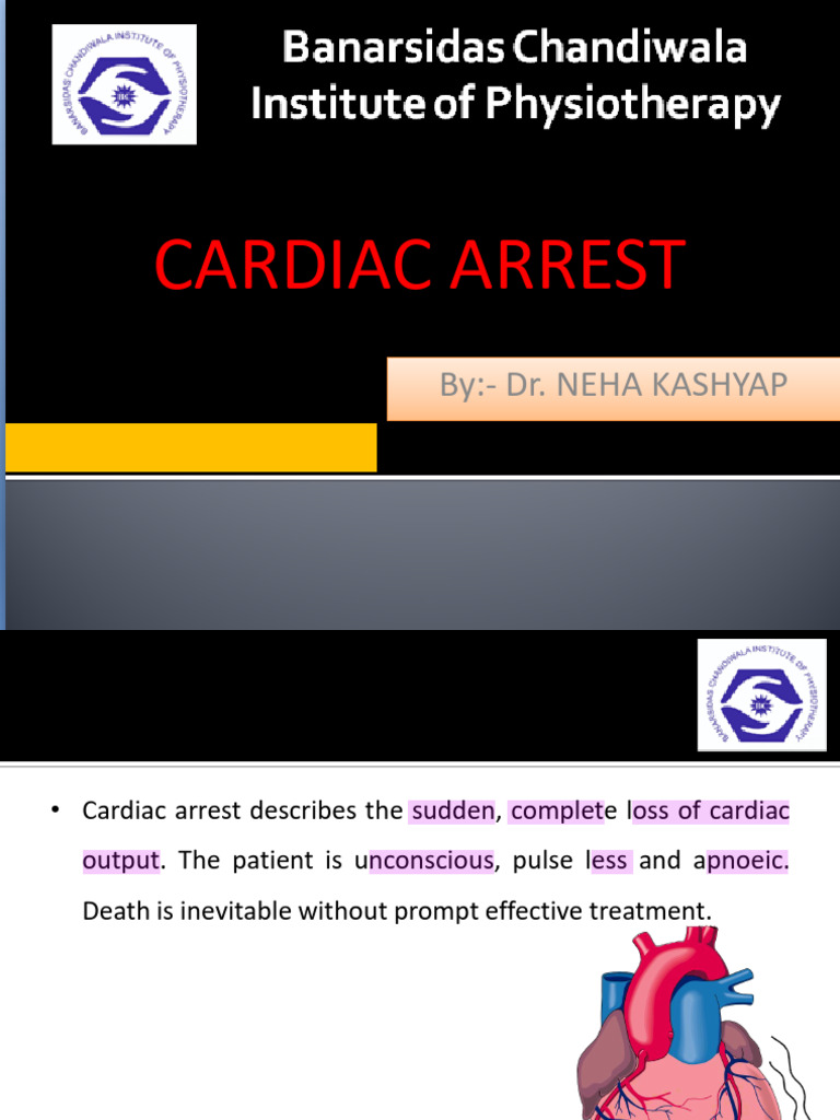 Cardiac Arrest, Chain of Survival | PDF | Cardiac Arrest | Heart