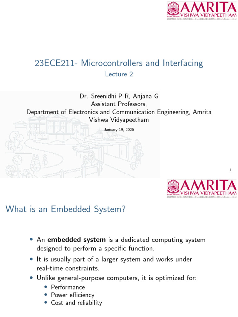 l2 Microcontroller Lectures | PDF