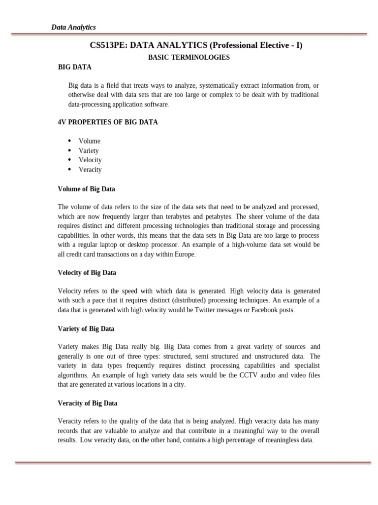 Da 1 | PDF | Analytics | Big Data