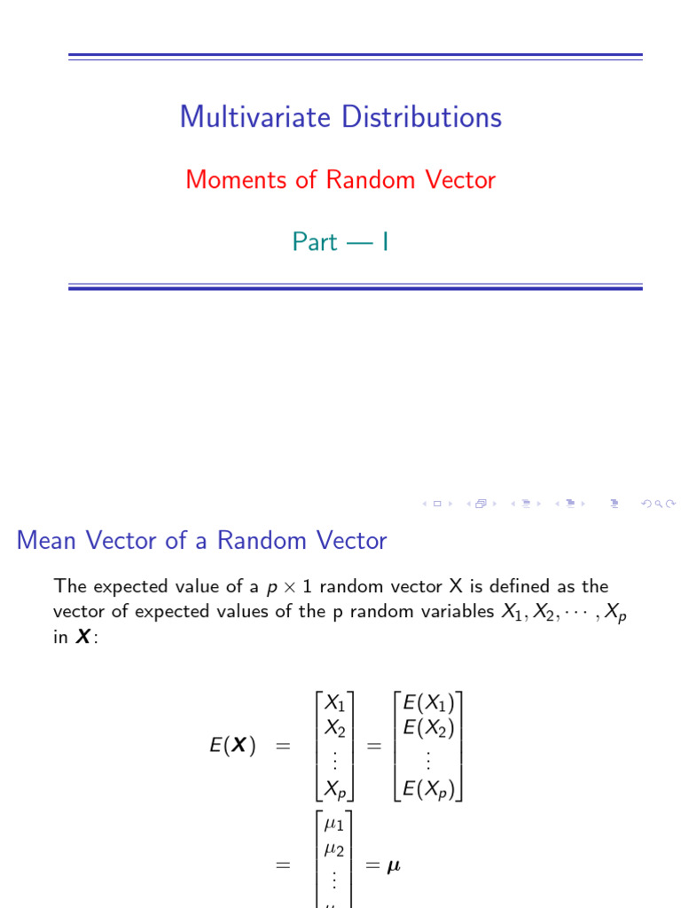 MC BMath MultiVar P2 Expectation Var Cov | PDF | Random Variable ...